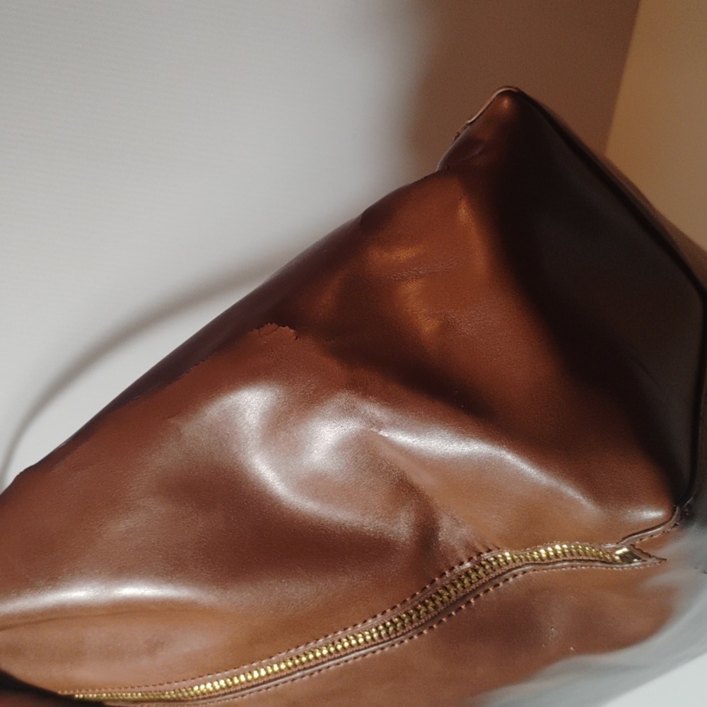 Sorial New York Tribecca Tote 100% Vegan Leather Cognac Brown - Picture 5 of 11